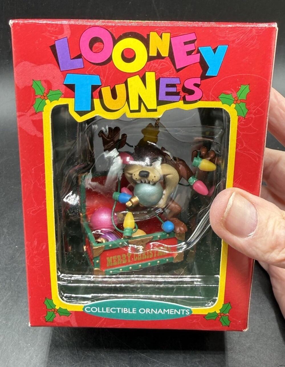 VINTAGE 1995 Matrix Looney Tunes Taz Christmas Collectible Ornament MIB -48D